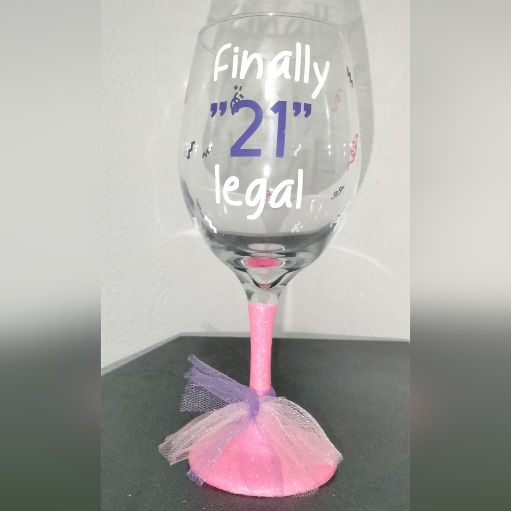 🎊🎊Finally 21 wine  glass🥂
